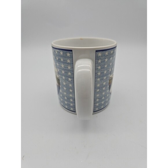 America the Beautiful Sailboat & Stars Coffee Mug Warren Kimble 1999 Sakura - Picture 4 of 9